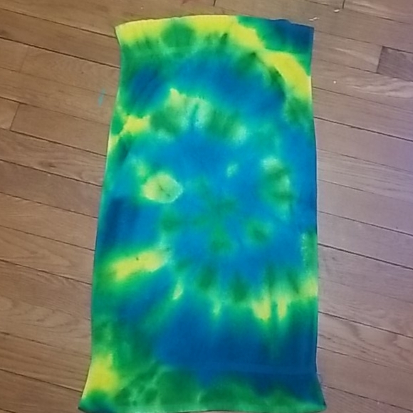 A tie die towel - Picture 1 of 2